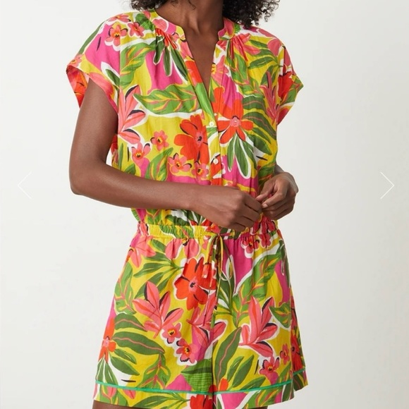 Velvet by Graham & Spencer Floral Romper - Picture 1 of 4